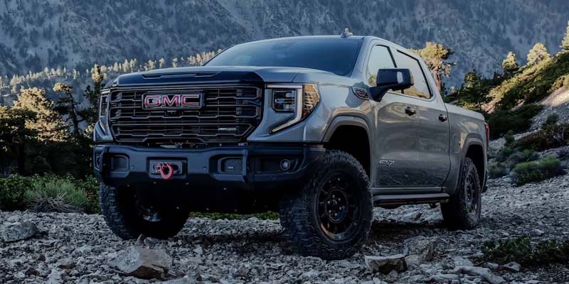 2026 GMC Sierra 1500 pickup on rocky terrain