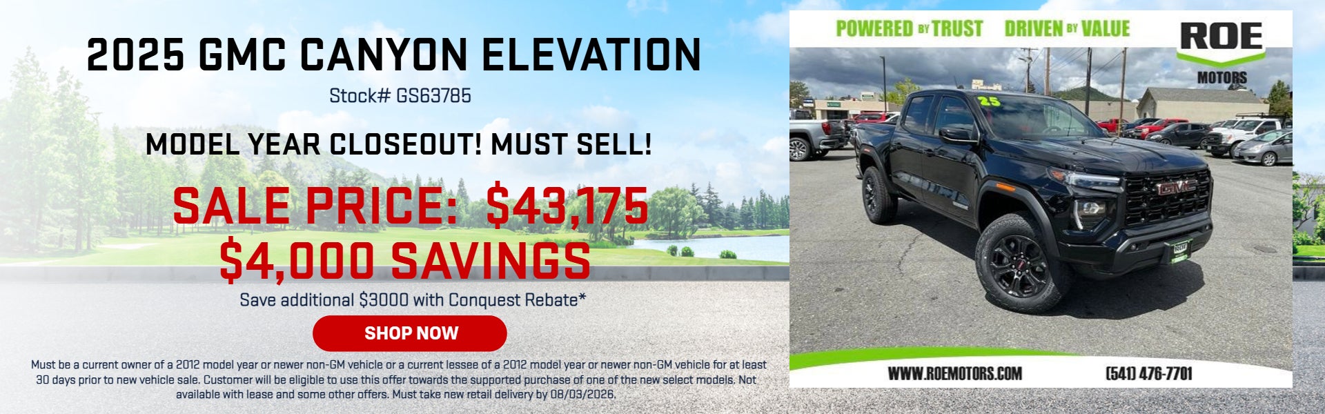 2025 GMC Canyon Elevation Stock# GS63785 
